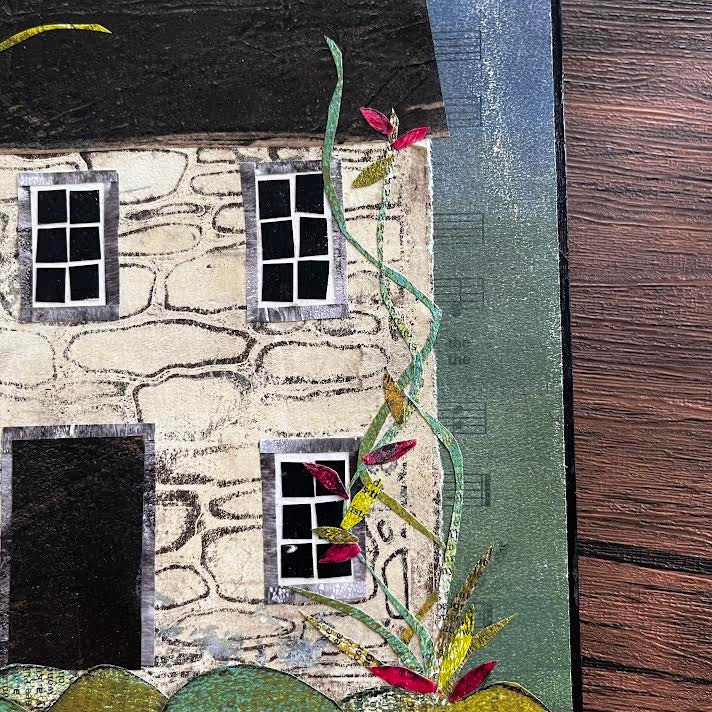 English Country House Original Collage