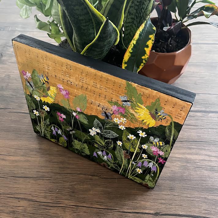 Spring Garden Original Collage