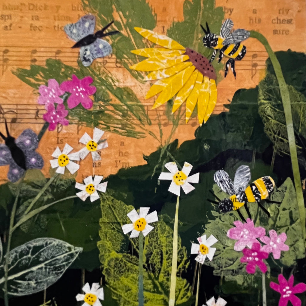 Spring Garden Original Collage