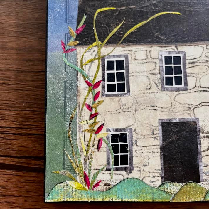 English Country House Original Collage