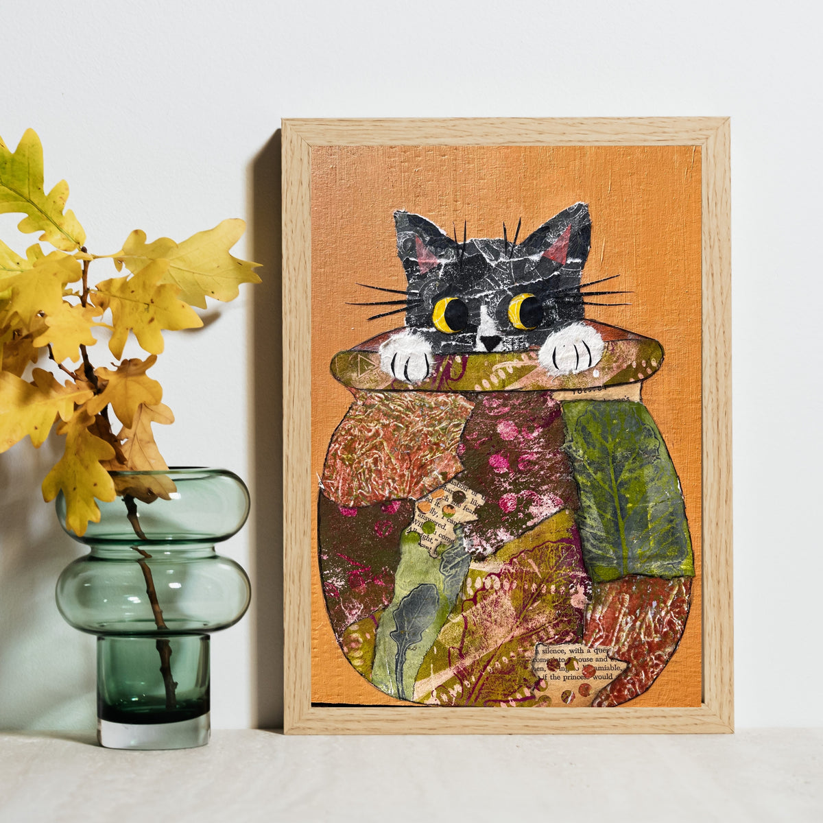 Potted Cat Print