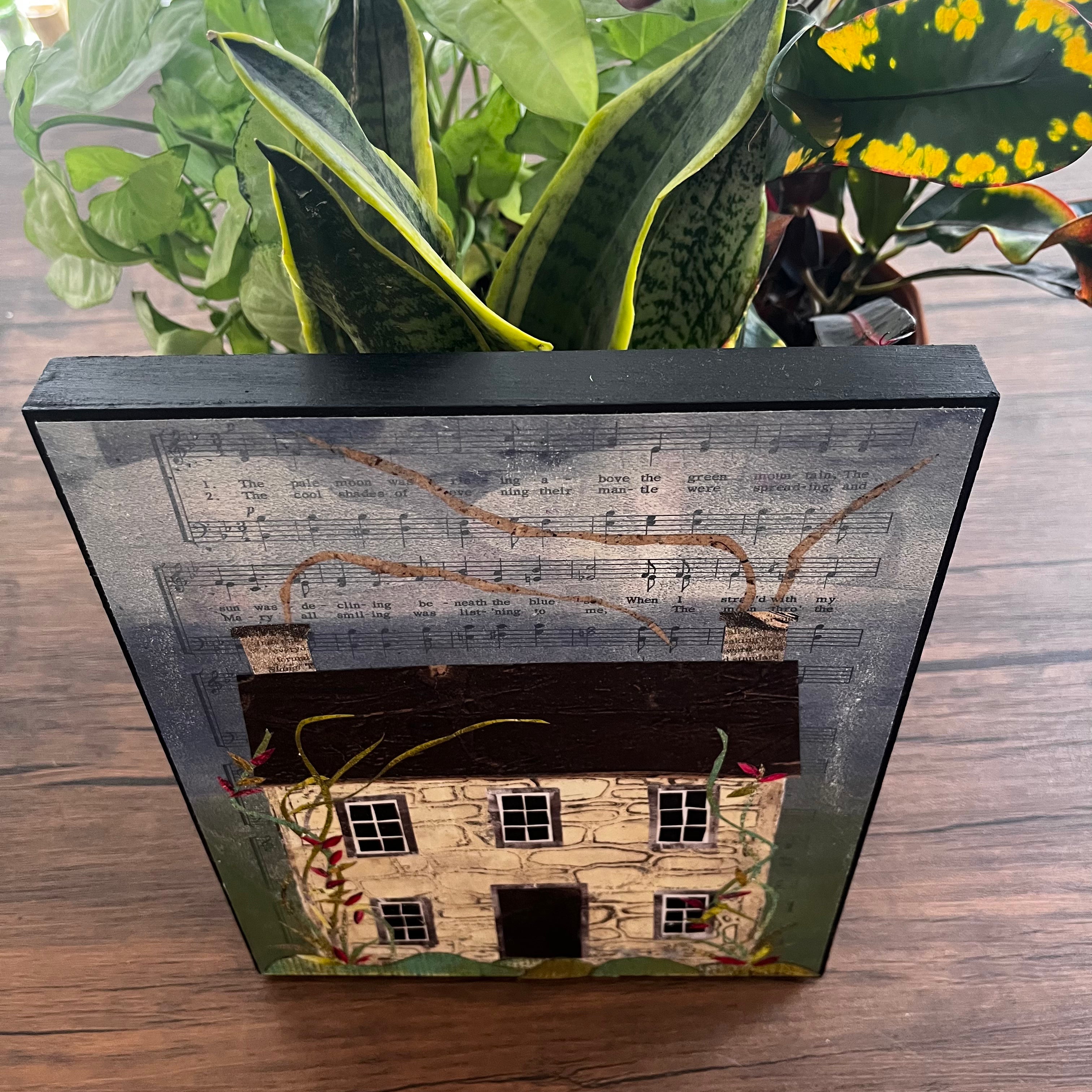 English Country House Original Collage