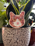 Orange Cat Head Sticker