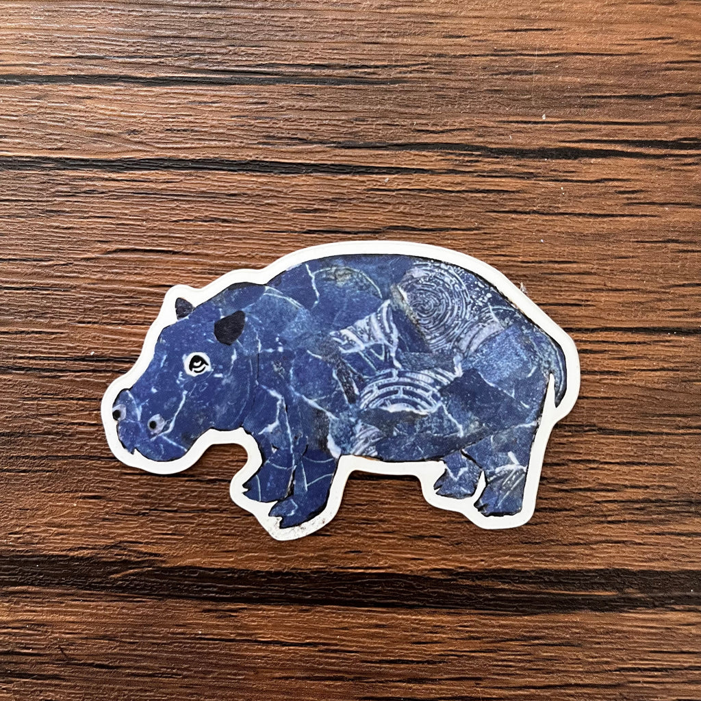 Hippo Sticker