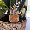Succulent Plant with Flowers Sticker