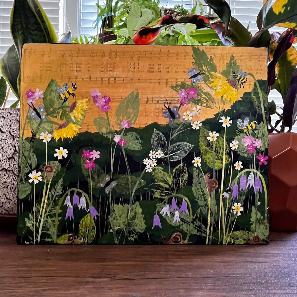 Spring Garden Original Collage