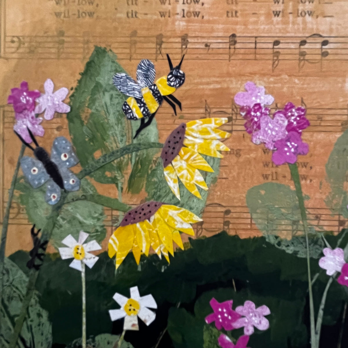 Spring Garden Original Collage